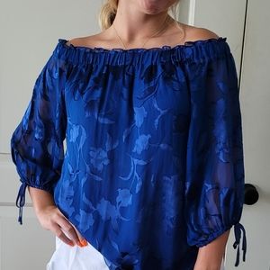 White House Black Market Off the Shoulder Blouse